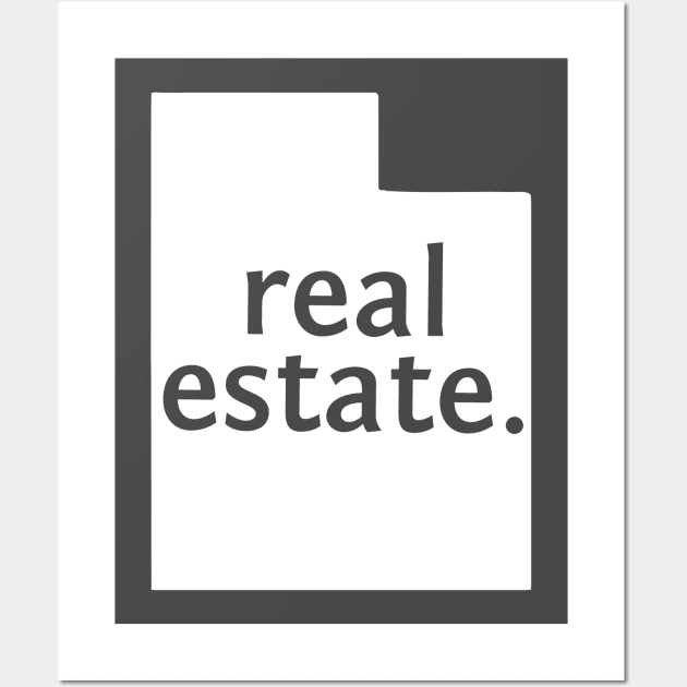 Utah State Real Estate Wall Art by Proven By Ruben